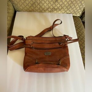 Leather crossbody or strap purse.